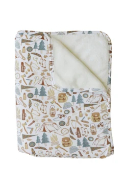 Kids Bamboo Fleece Quilt - Ultra-Soft Camping Trip Blanket