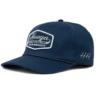 Solace Navy Blue Premium Mid-Profile Snapback Hat -ROOLEE FASHION SHOP Product Photo 20