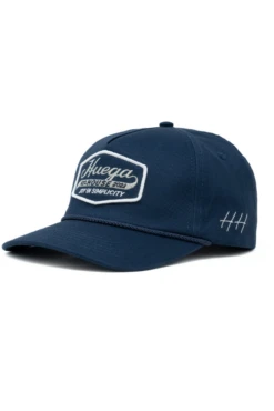 Solace Navy Blue Premium Mid-Profile Snapback Hat