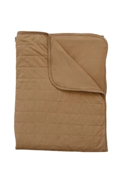 Mebie Baby Mustard Bamboo Quilt | Soft Stretch Toddler Blanket