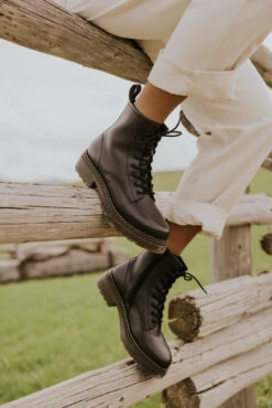 ROOLEE Elvis Leather Platform Boots - Military Style -ROOLEE FASHION SHOP R510 518