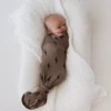 Soft Bamboo Baby Swaddle Blanket - Brown & Black Bolt Design -ROOLEE FASHION SHOP Screenshot2024 04 16at6.57.33AM
