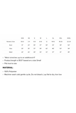 Taylor Jane Wrap Maxi Dress - Extended Sizing & Elegant Comfort -ROOLEE FASHION SHOP SizeChart 3bcb7d50 028c 44c4 8734 9eaf136151c5