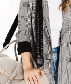 The Fishtail Braid Strap - Black -ROOLEE FASHION SHOP SmallerModel 06