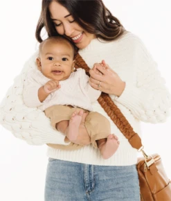 Fawn Design Fishtail Braid Bag Strap - Brown 13 Fawn Design Fishtail Braid Bag Strap - Brown -ROOLEE FASHION SHOP SmallerModel 10