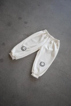 Kids Smiley Face Crewneck Sweatset - Cozy 2-Piece Jogger Outfit 14 Kids Smiley Face Crewneck Sweatset - Cozy 2-Piece Jogger Outfit -ROOLEE FASHION SHOP TBK01 SET CREAM BOTTOM