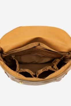 Fawn Design The Mini Backpack Purse - Tan -ROOLEE FASHION SHOP Tan Mini Interior WEB