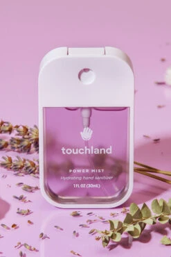 Hydrating Fine Mist Hand Sanitizer - Fast-Drying & Non-Sticky Wellness Spray -ROOLEE FASHION SHOP Touchland PureLavender 01B