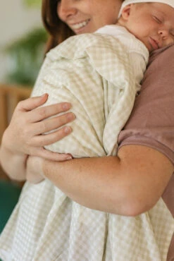 Little Unicorn Frost Green Stretch Knit Swaddle Blanket - 2 Pack