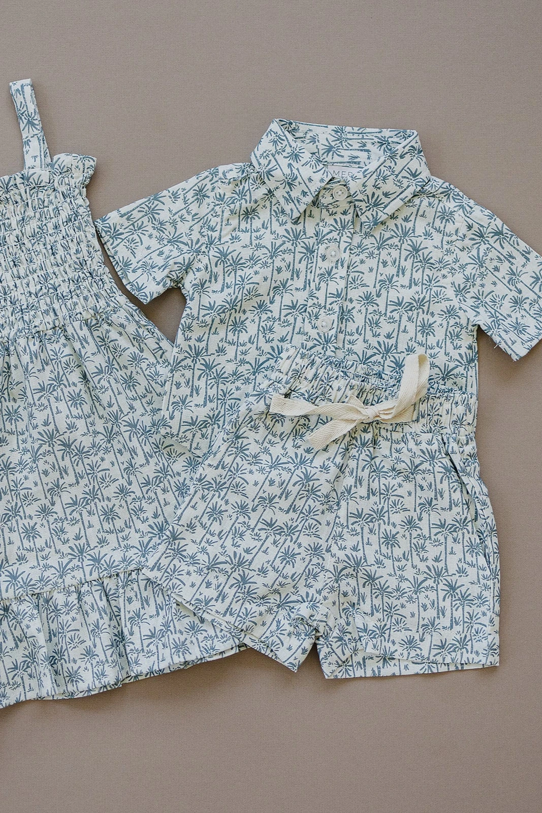 Mebie Baby Palm Tree Linen Cotton Shorts 5 Mebie Baby Palm Tree Linen Cotton Shorts - Image 3