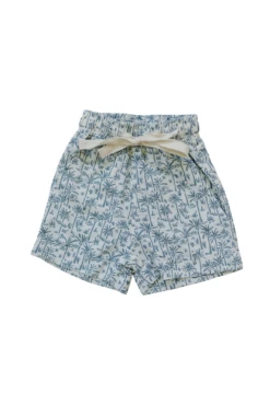 Mebie Baby Palm Tree Linen Cotton Shorts