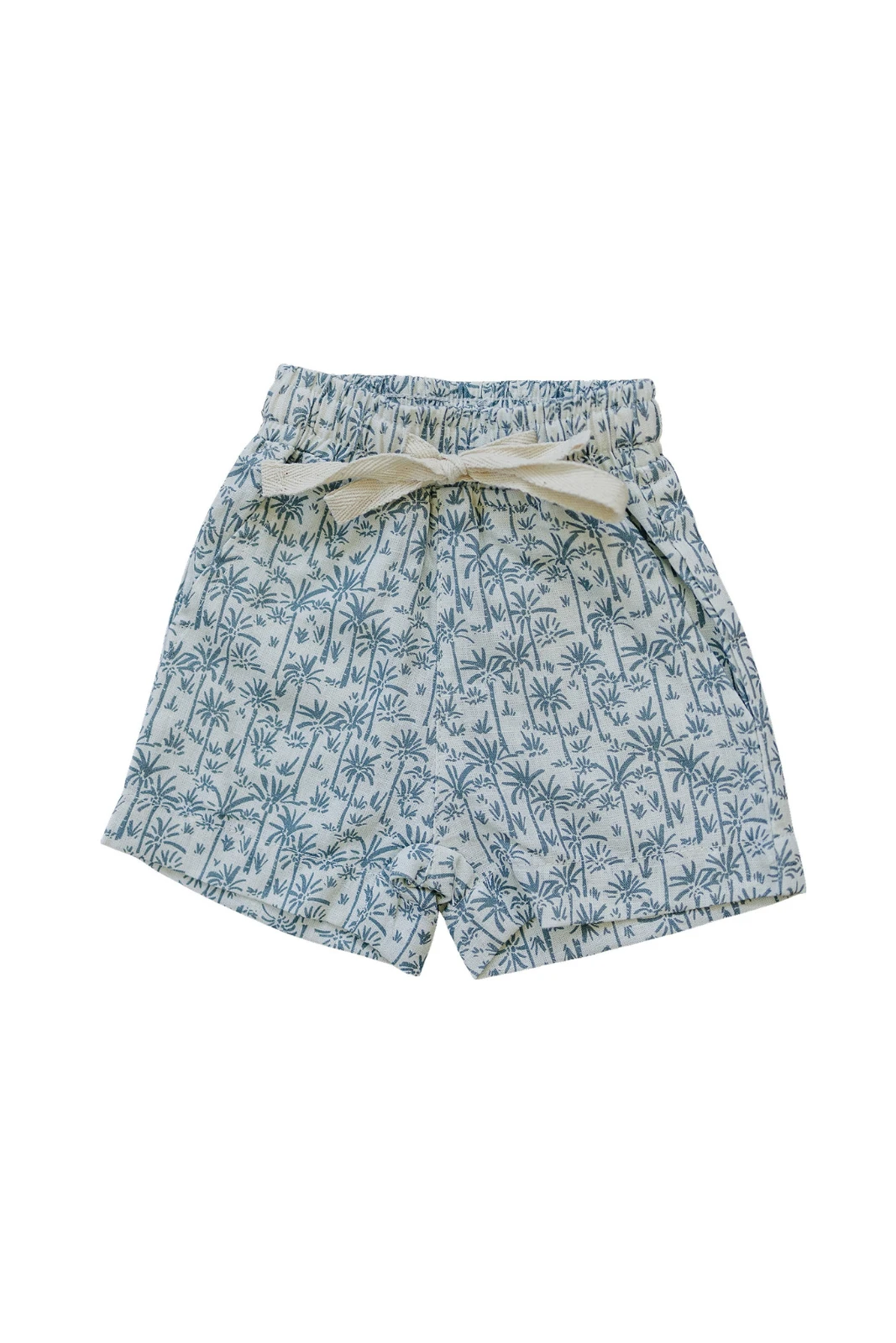 Mebie Baby Palm Tree Linen Cotton Shorts 3 Mebie Baby Palm Tree Linen Cotton Shorts