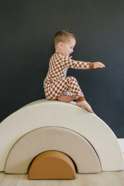 Ultra-Soft Ribbed Bamboo Cozy Set for Babies & Toddlers - Rust Checkered 7 Ultra-Soft Ribbed Bamboo Cozy Set for Babies & Toddlers - Rust Checkered -ROOLEE FASHION SHOP Z4A0588 websize