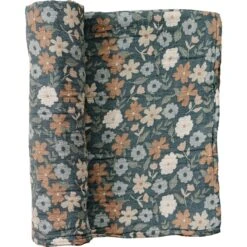 Mebie Baby Midnight Floral Muslin Swaddle Blanket 8 Mebie Baby Midnight Floral Muslin Swaddle Blanket -ROOLEE FASHION SHOP Z4A1351 websize