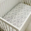 Summit Muslin Crib Sheet - Breathable 100% Cotton Bedding -ROOLEE FASHION SHOP Z4A1415 websize