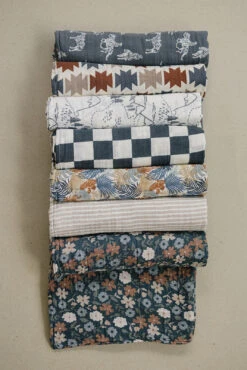 Mebie Baby Charcoal Checkered Muslin Swaddle Blanket -ROOLEE FASHION SHOP Z4A1531 websize b9920fda 280a 4a41 a423 b1e545c21d51