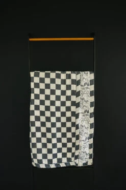 Charcoal Checkered 4-Layer Cotton Muslin Quilt for Babies and Toddlers