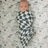 Mebie Baby Charcoal Checkered Muslin Swaddle Blanket 1 Mebie Baby Charcoal Checkered Muslin Swaddle Blanket -ROOLEE FASHION SHOP Z4A1884 websize