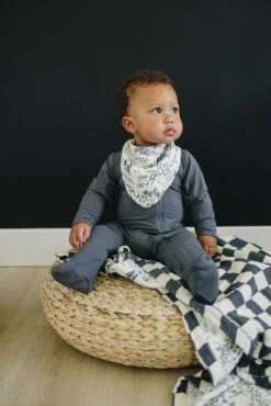 Mebie Baby Summit Muslin Bib - Mountain Print Baby Bandana -ROOLEE FASHION SHOP Z4A2301 websize
