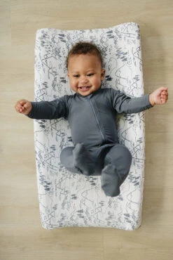 Summit Muslin Changing Pad Cover | 100% Cotton Breathable Nursery Essential -ROOLEE FASHION SHOP Z4A2327 websize