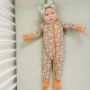 Bamboo Baby Zipper Pajamas - Cream Magnolia Soft Sleepwear