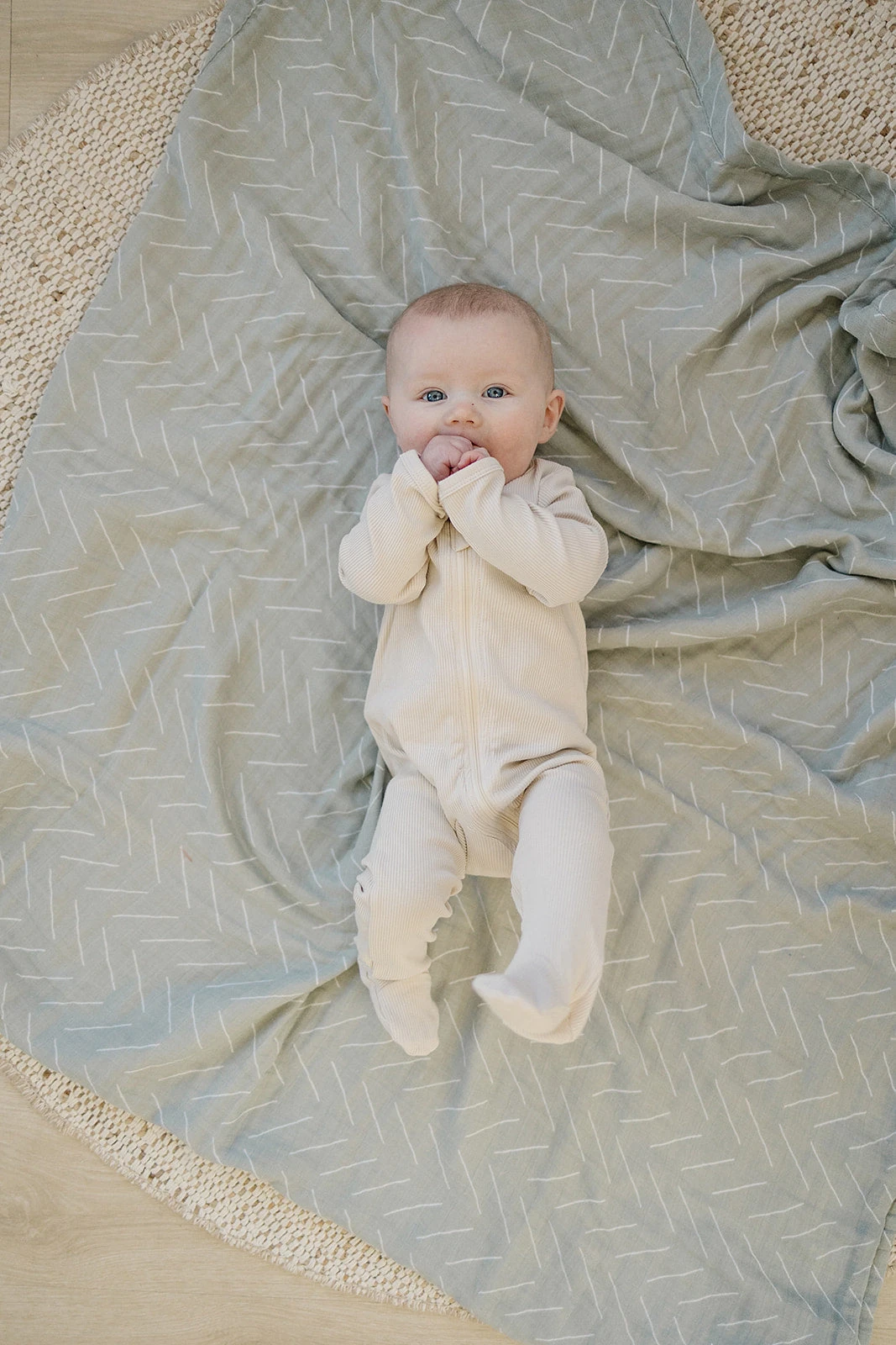 Desert Sage 4 Layer Cotton Muslin Quilt for Babies & Toddlers 3 Desert Sage 4 Layer Cotton Muslin Quilt for Babies & Toddlers