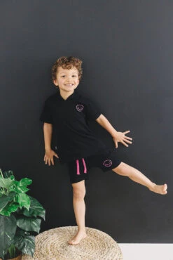 Kids Lightweight Short Sleeve Hoodie and Shorts Set - Axel Smiley Collection -ROOLEE FASHION SHOP axel set 213037