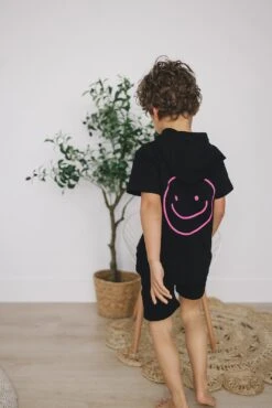 Kids Lightweight Short Sleeve Hoodie and Shorts Set - Axel Smiley Collection -ROOLEE FASHION SHOP axel set 603729