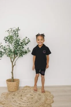 Kids Lightweight Short Sleeve Hoodie and Shorts Set - Axel Smiley Collection