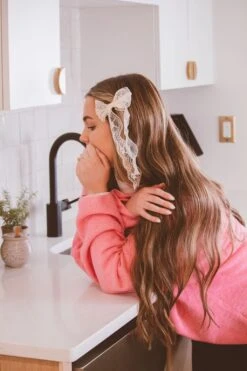 Lace Hair Bow Clip with Alligator Grip - Callie Elegant Accessory 17 Lace Hair Bow Clip with Alligator Grip - Callie Elegant Accessory -ROOLEE FASHION SHOP callie lace bow clip clips 342262