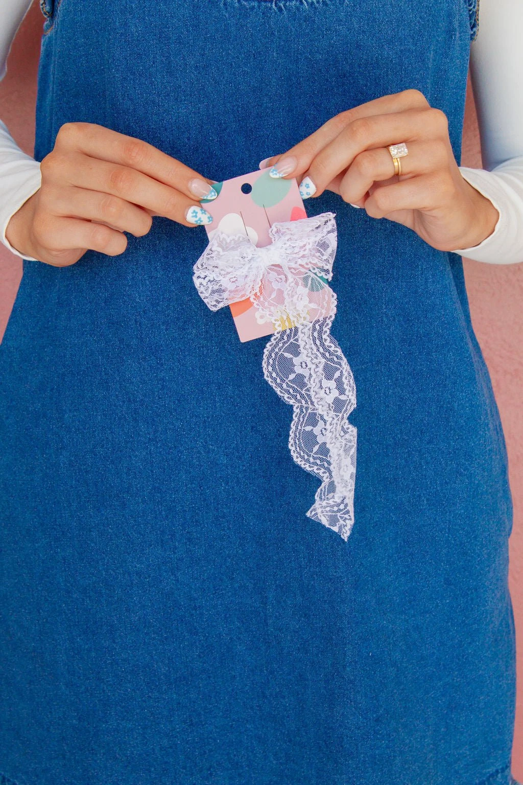 Lace Hair Bow Clip with Alligator Grip - Callie Elegant Accessory 11 Lace Hair Bow Clip with Alligator Grip - Callie Elegant Accessory - Image 9