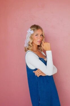 Lace Hair Bow Clip with Alligator Grip - Callie Elegant Accessory 18 Lace Hair Bow Clip with Alligator Grip - Callie Elegant Accessory -ROOLEE FASHION SHOP callie lace bow clip clips 973087