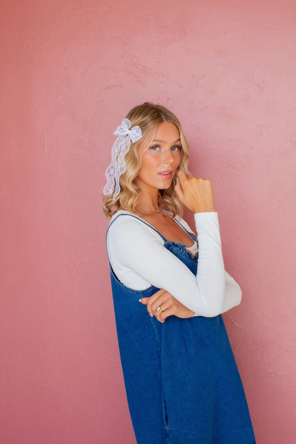 Lace Hair Bow Clip with Alligator Grip - Callie Elegant Accessory 10 Lace Hair Bow Clip with Alligator Grip - Callie Elegant Accessory - Image 8