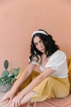 Elegant Champagne Pleated Silky Hard Headband 14 Elegant Champagne Pleated Silky Hard Headband -ROOLEE FASHION SHOP champagne pleated hard headband headband 522319