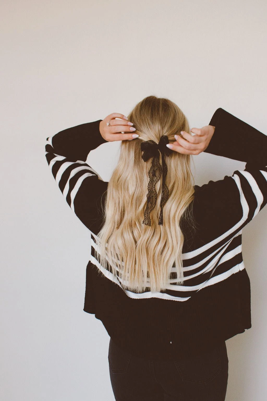 Lace Hair Bow Clip with Alligator Grip - Callie Elegant Accessory 7 Lace Hair Bow Clip with Alligator Grip - Callie Elegant Accessory - Image 5