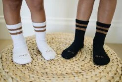 Soft Boys Crew Socks with Stylish Stripes - 3 Pair Value Pack -ROOLEE FASHION SHOP crew socks 3 pack 302370