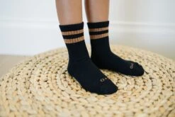 Soft Boys Crew Socks with Stylish Stripes - 3 Pair Value Pack -ROOLEE FASHION SHOP crew socks 3 pack 539114