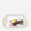 Clear Crossbody Bag for Stadium Events and Concerts - White -ROOLEE FASHION SHOP crossbody.clear .white .Aweb