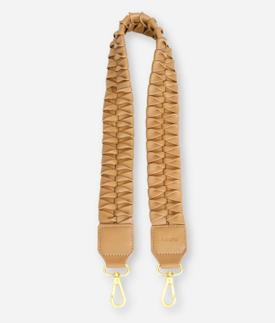 Fawn Design Fishtail Braid Strap Short - Tan 3 Fawn Design Fishtail Braid Strap Short - Tan
