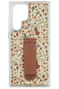 Floral Wallet Phone Case with Finger Strap & Kickstand - Harvest Fields -ROOLEE FASHION SHOP harvestfields s22u 20230728 bn3a7116