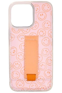 All Smiles Pink & Peach Smiley Face Wallet Phone Case with Finger Strap 19 All Smiles Pink & Peach Smiley Face Wallet Phone Case with Finger Strap -ROOLEE FASHION SHOP image 6bd99ca7 bea1 44bd 9587 5e5a0453f44e