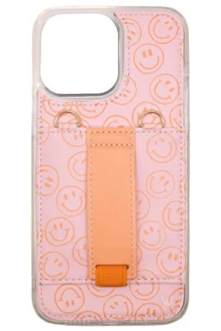 All Smiles Pink & Peach Smiley Face Wallet Phone Case with Finger Strap 31 All Smiles Pink & Peach Smiley Face Wallet Phone Case with Finger Strap -ROOLEE FASHION SHOP image 89a2d1f2 db4f 4da5 8a45 c3a5a5e37bbe