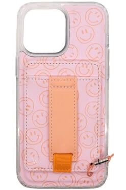 All Smiles Pink & Peach Smiley Face Wallet Phone Case with Finger Strap 29 All Smiles Pink & Peach Smiley Face Wallet Phone Case with Finger Strap -ROOLEE FASHION SHOP image c33c3463 bab6 4701 bb58 b071f12df878