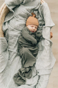 Desert Sage Muslin Swaddle Blanket - 100% Soft Cotton Baby Wrap