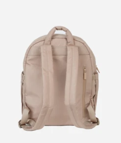 Premium Nylon Diaper Bag Backpack - 16 Pockets & Changing Pad in Beige -ROOLEE FASHION SHOP nylonbag.beige .03