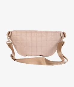 Quilted Beige Fanny Pack - Stylish Hands-Free Crossbody Travel Bag 12 Quilted Beige Fanny Pack - Stylish Hands-Free Crossbody Travel Bag -ROOLEE FASHION SHOP quiltedfawny.beige .03