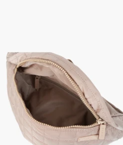 Quilted Beige Fanny Pack - Stylish Hands-Free Crossbody Travel Bag 13 Quilted Beige Fanny Pack - Stylish Hands-Free Crossbody Travel Bag -ROOLEE FASHION SHOP quiltedfawny.beige .04