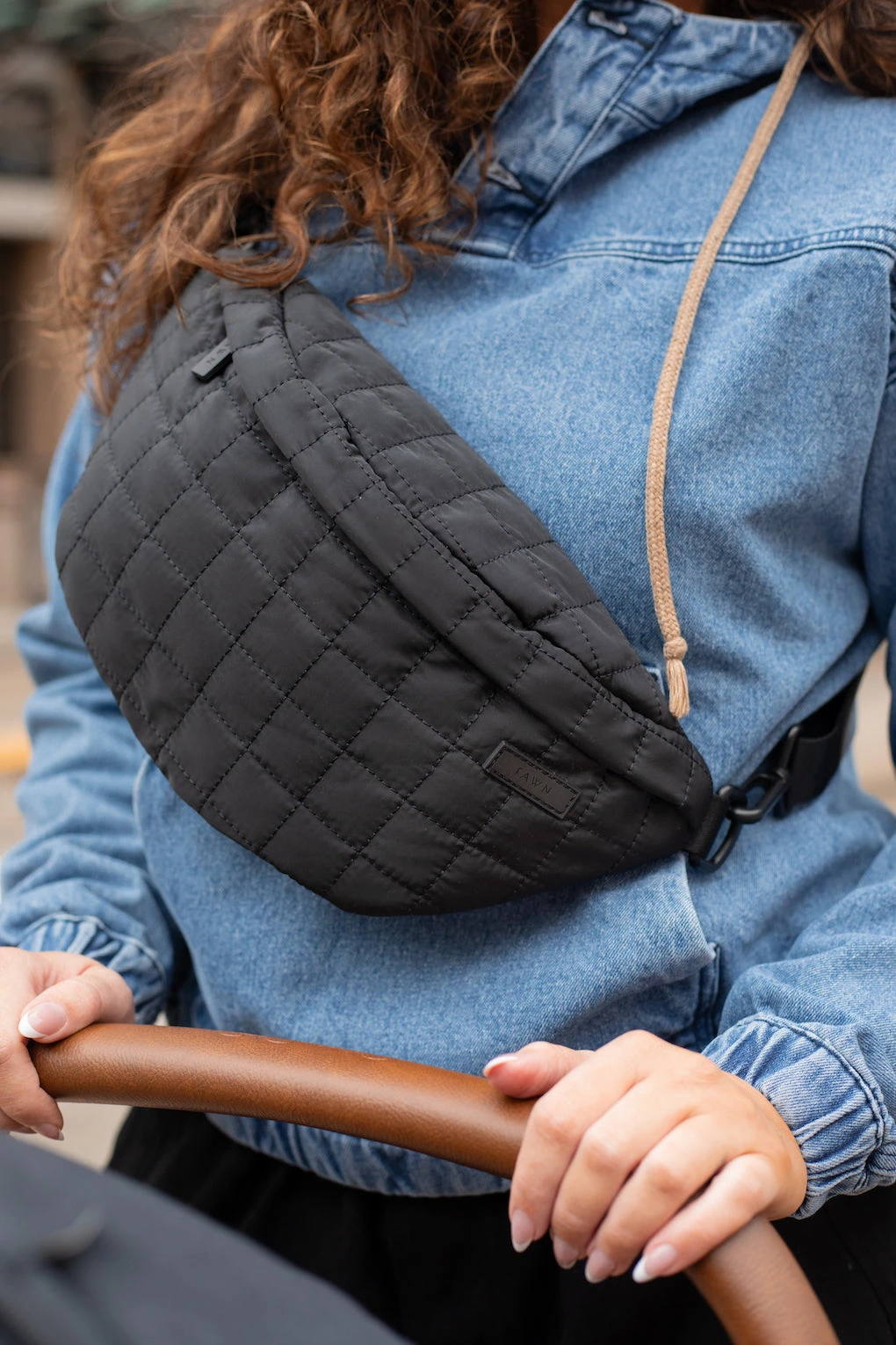 Quilted Nylon Belt Bag - Large Capacity Crossbody Travel Fanny Pack 3 Quilted Nylon Belt Bag - Large Capacity Crossbody Travel Fanny Pack