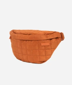 Brown Quilted Fanny Pack - Large Crossbody Belt Bag for Travel -ROOLEE FASHION SHOP quiltedfawny.brown .02