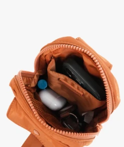 Brown Sport Crossbody Sling Bag - Hands-Free Travel & Activity Organizer -ROOLEE FASHION SHOP slingbag.brown .04